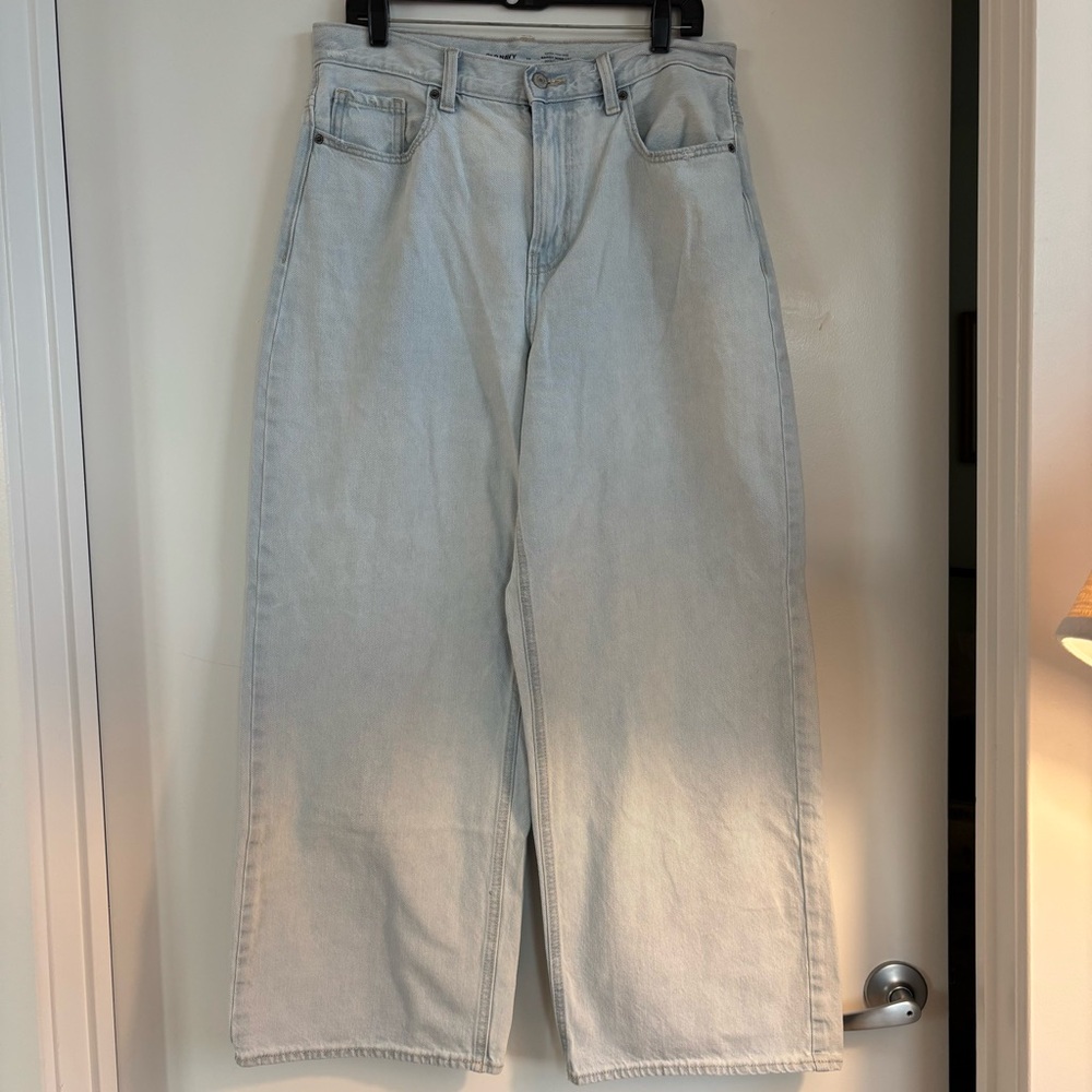 Old Navy Light Denim Baggy Wide-Leg Jeans